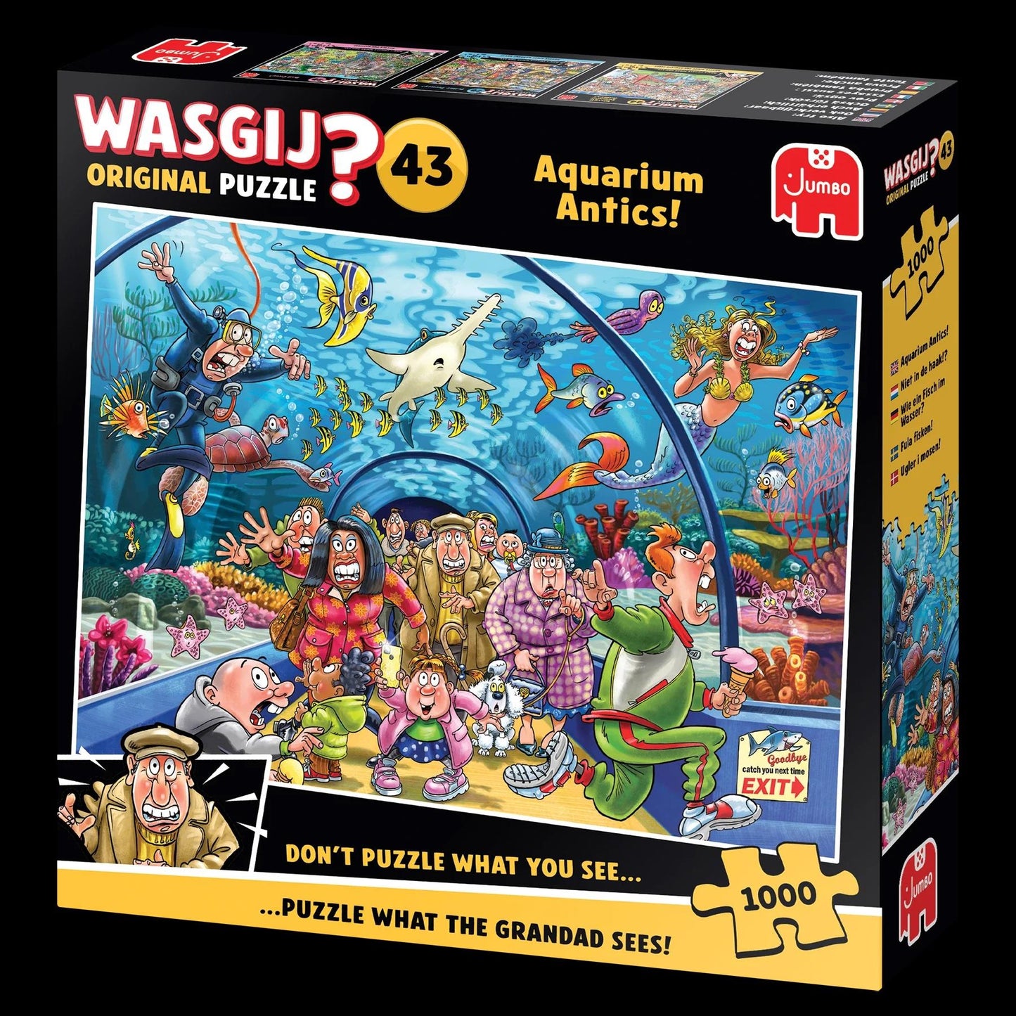 Wasgij Original 43 Aquarium Antics 1000 Piece Jigsaw Puzzle
