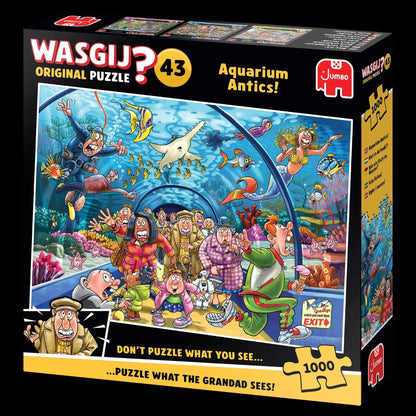 Wasgij Original 43 Aquarium Antics 1000 Piece Jigsaw Puzzle