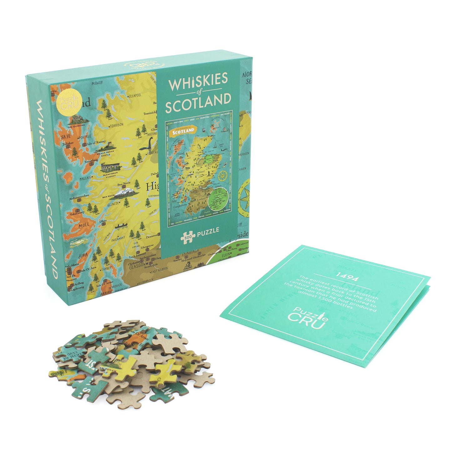 Whiskies of Scotland 500 Piece Puzzle