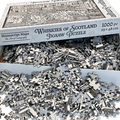 Scotland Whisky Map 1000 Piece Jigsaw Puzzle