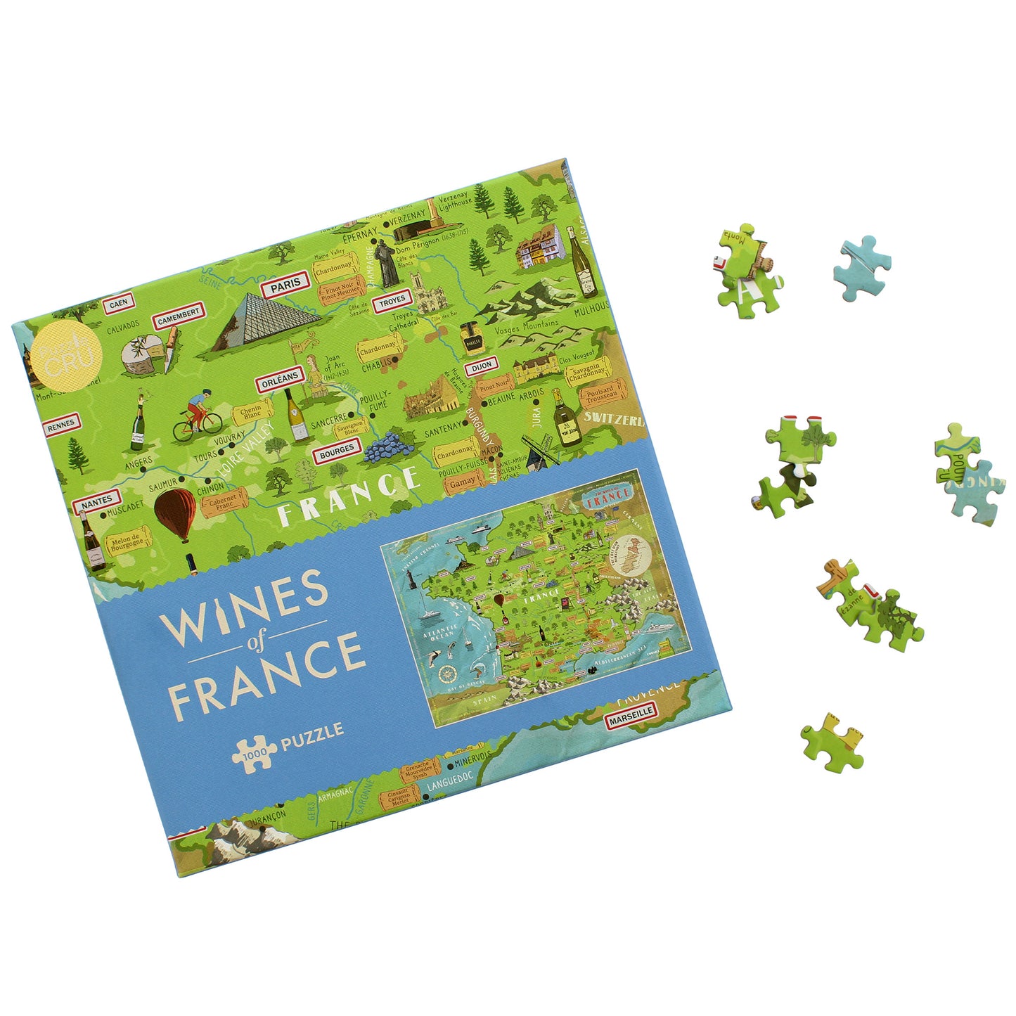Wines of France 1000 Piece Jigsaw Puzzle