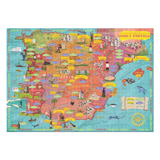 Wines of Spain and Portugal 1000 Piece Jigsaw Puzzle