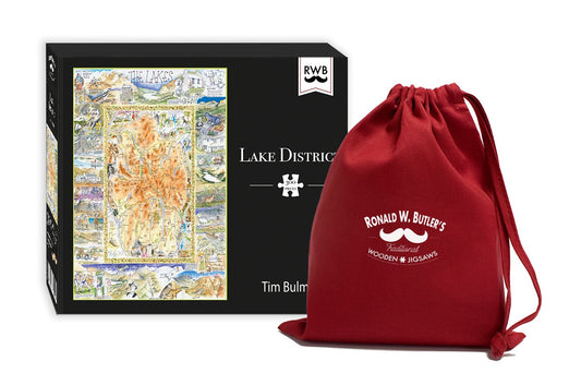 Lake District - Tim Bulmer 300 Piece Wooden Jigsaw Puzzle box