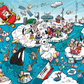 Chaos at the North Pole - No.18 1000 or 500 Piece Jigsaw Puzzle