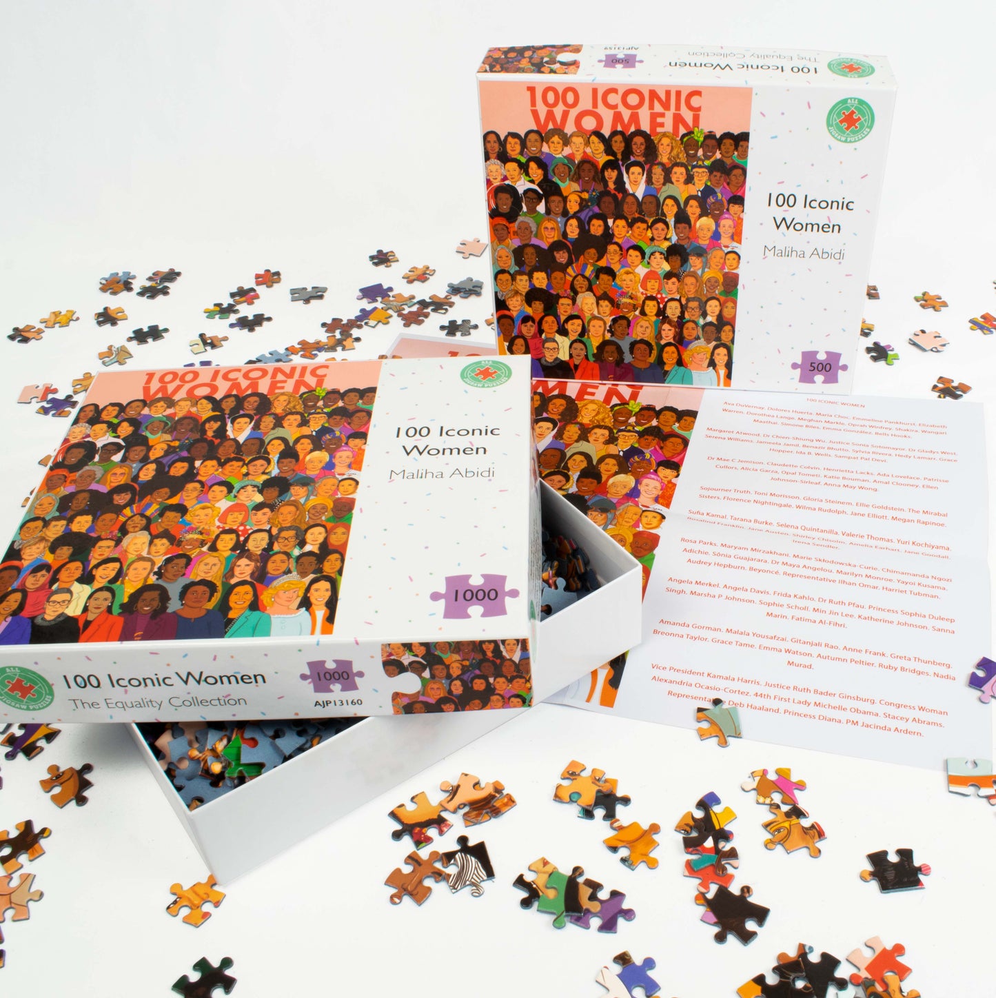 100 Iconic Women - 500 or 1000 Piece Jigsaw Puzzle