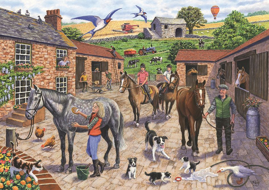 Stable Yard 1000 Piece Jigsaw Puzzle