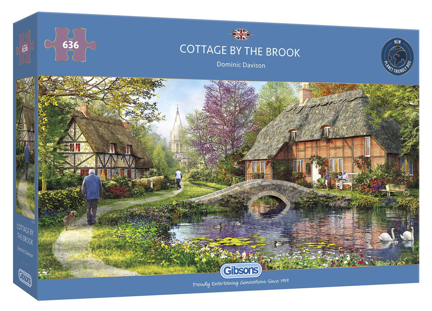 Cottage by the Brook 636 Piece Jigsaw Puzzle