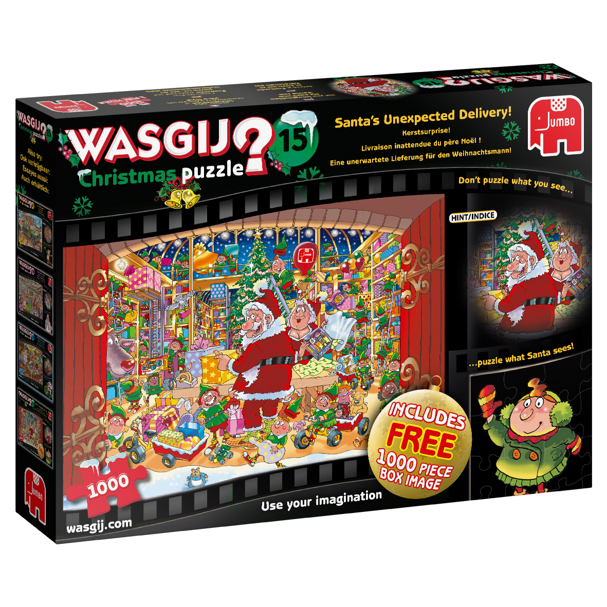 Wasgij Christmas 2019 - 15 'Santa's Unexpected Delivery!' 1000 Piece Jigsaw Puzzle