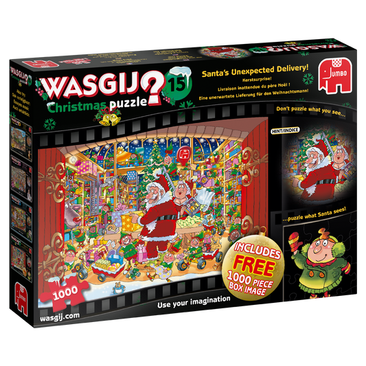 Wasgij Christmas 2019 - 15 'Santa's Unexpected Delivery!' 1000 Piece Jigsaw Puzzle