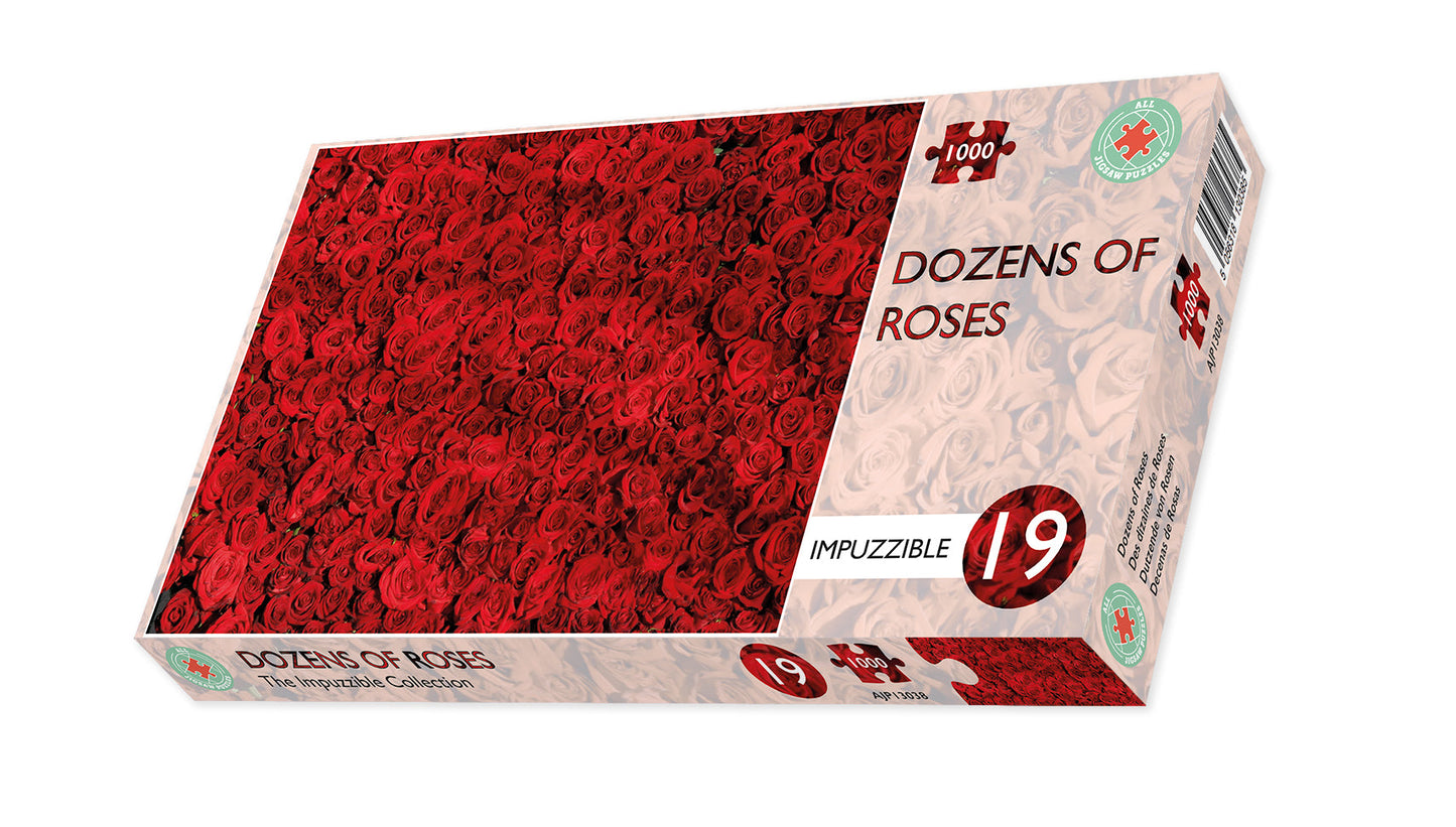 Dozens of Roses - Impuzzible No. 19 - 1000 Piece Jigsaw Puzzle box