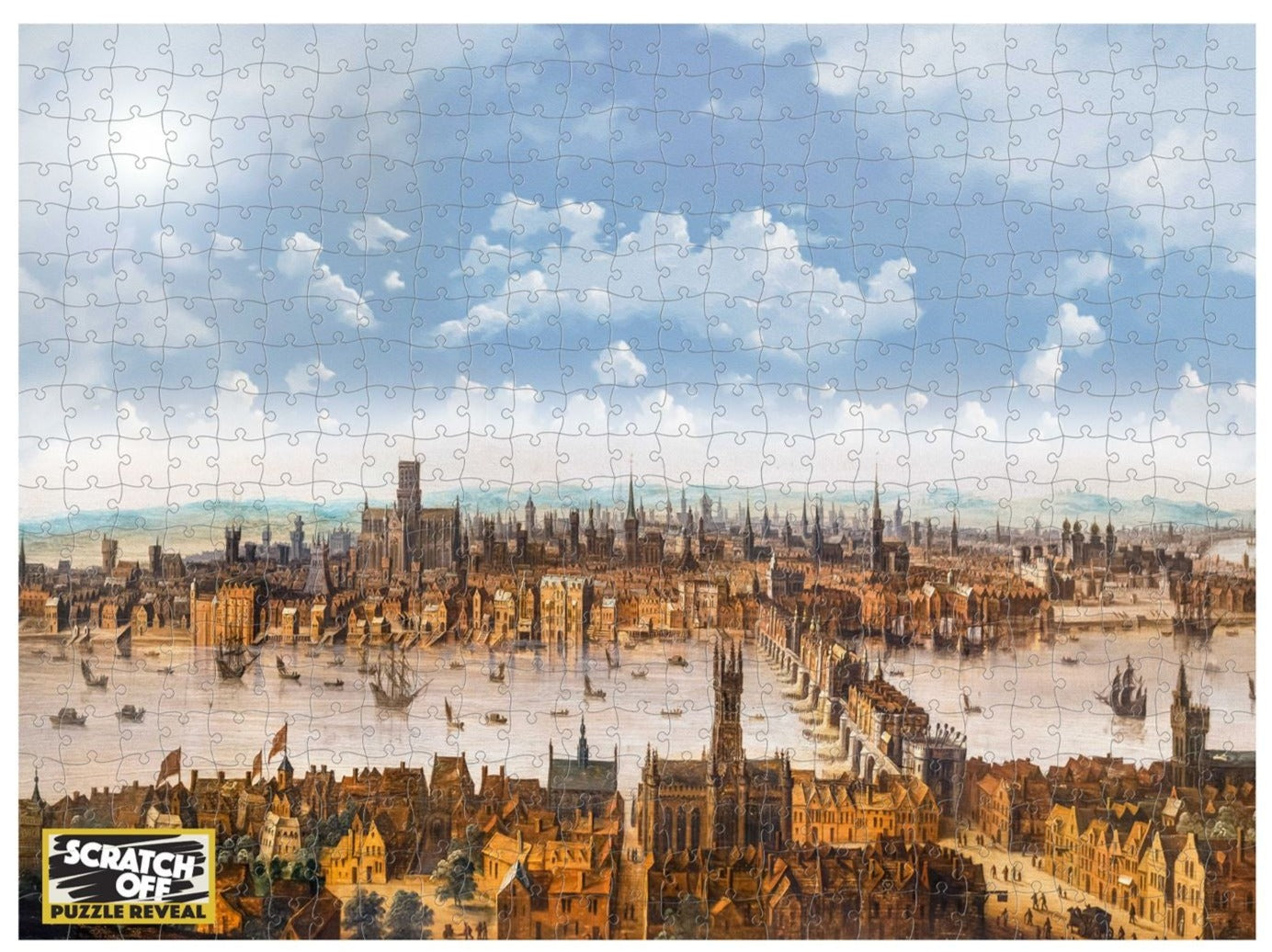 London Scratch Off 500 Piece Jigsaw Puzzle old London
