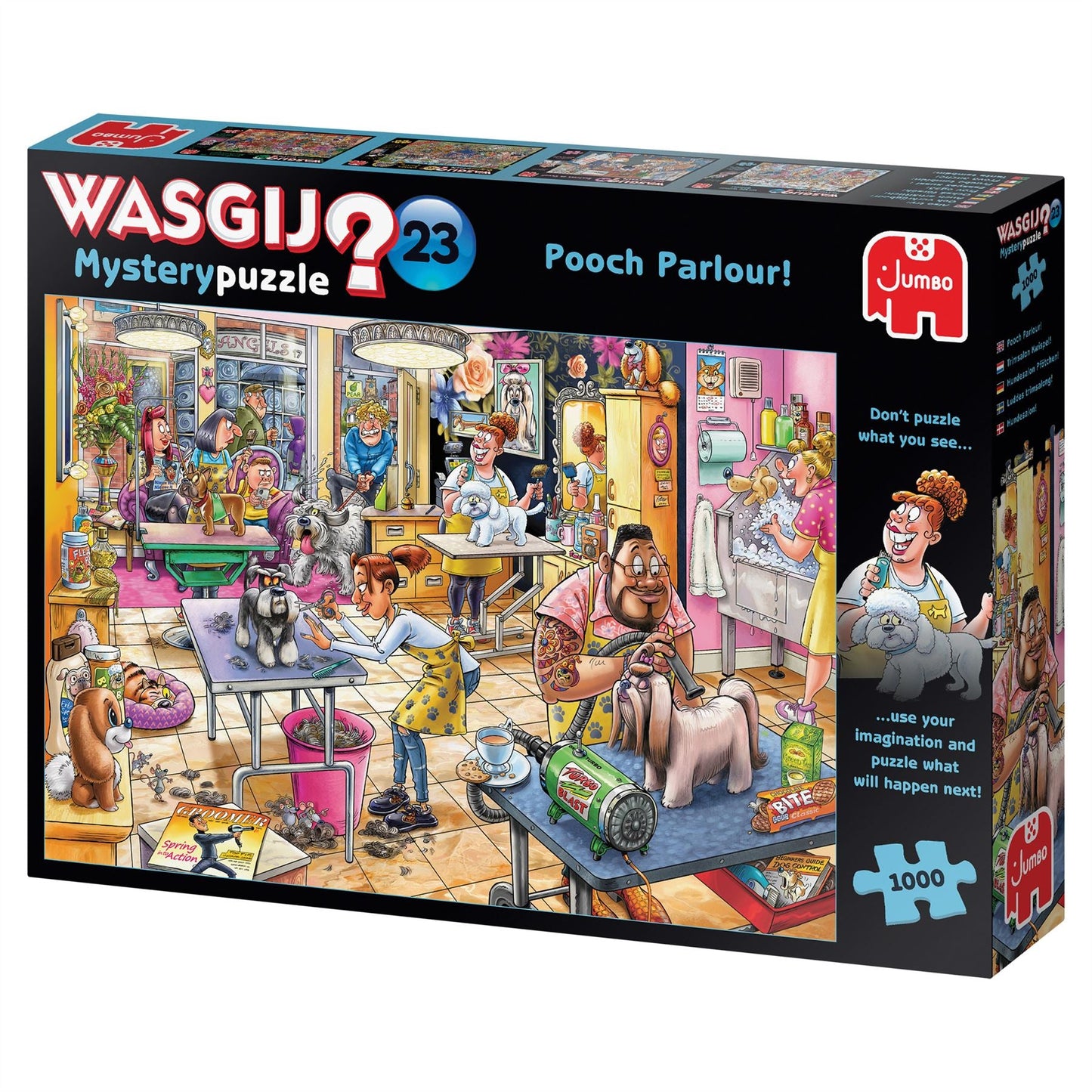 Wasgij Mystery 23 Pooch Parlour 1000 Piece Jigsaw box 2