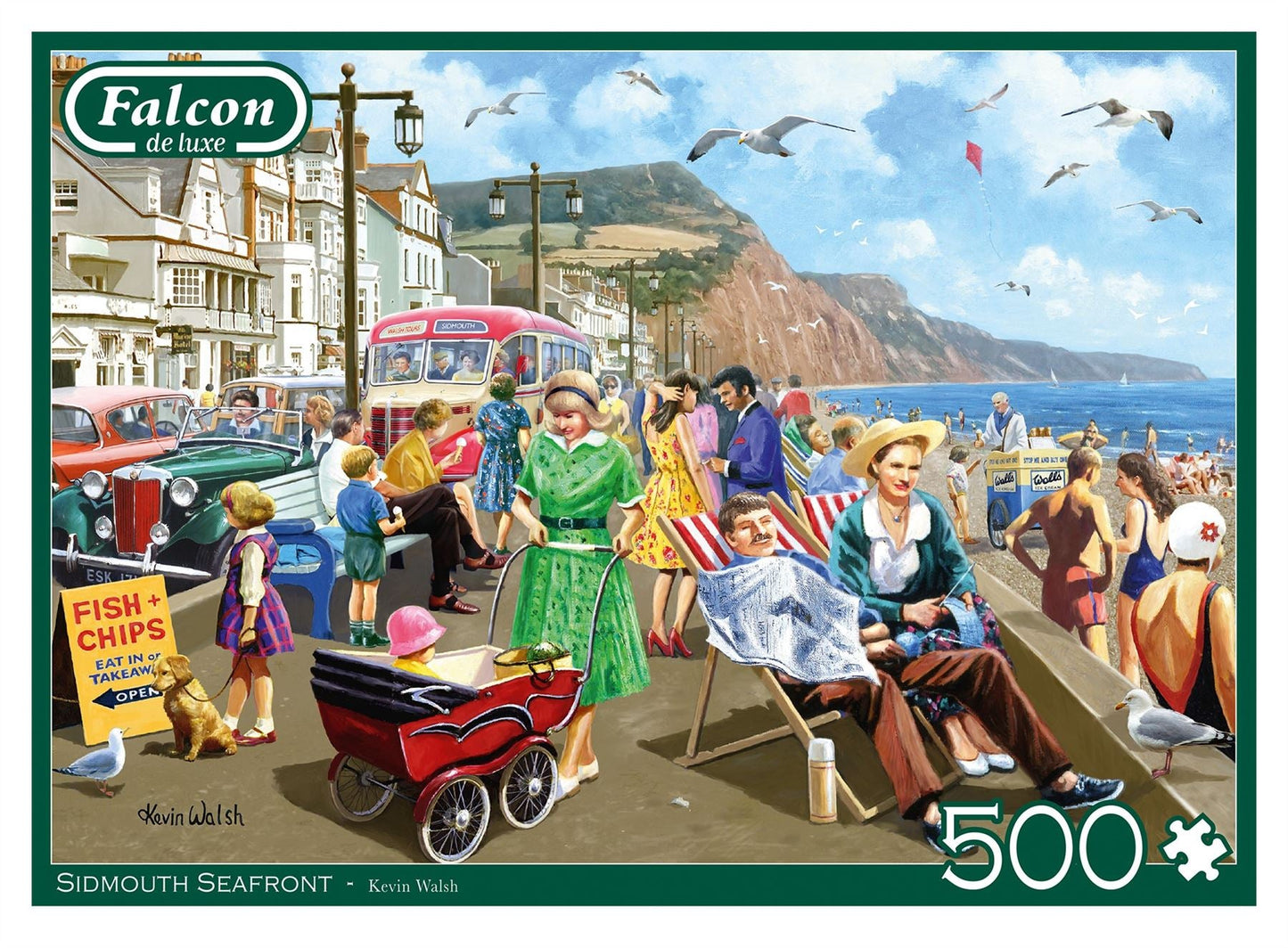 Sidmouth Seafront 500 Piece Jigsaw Puzzle box
