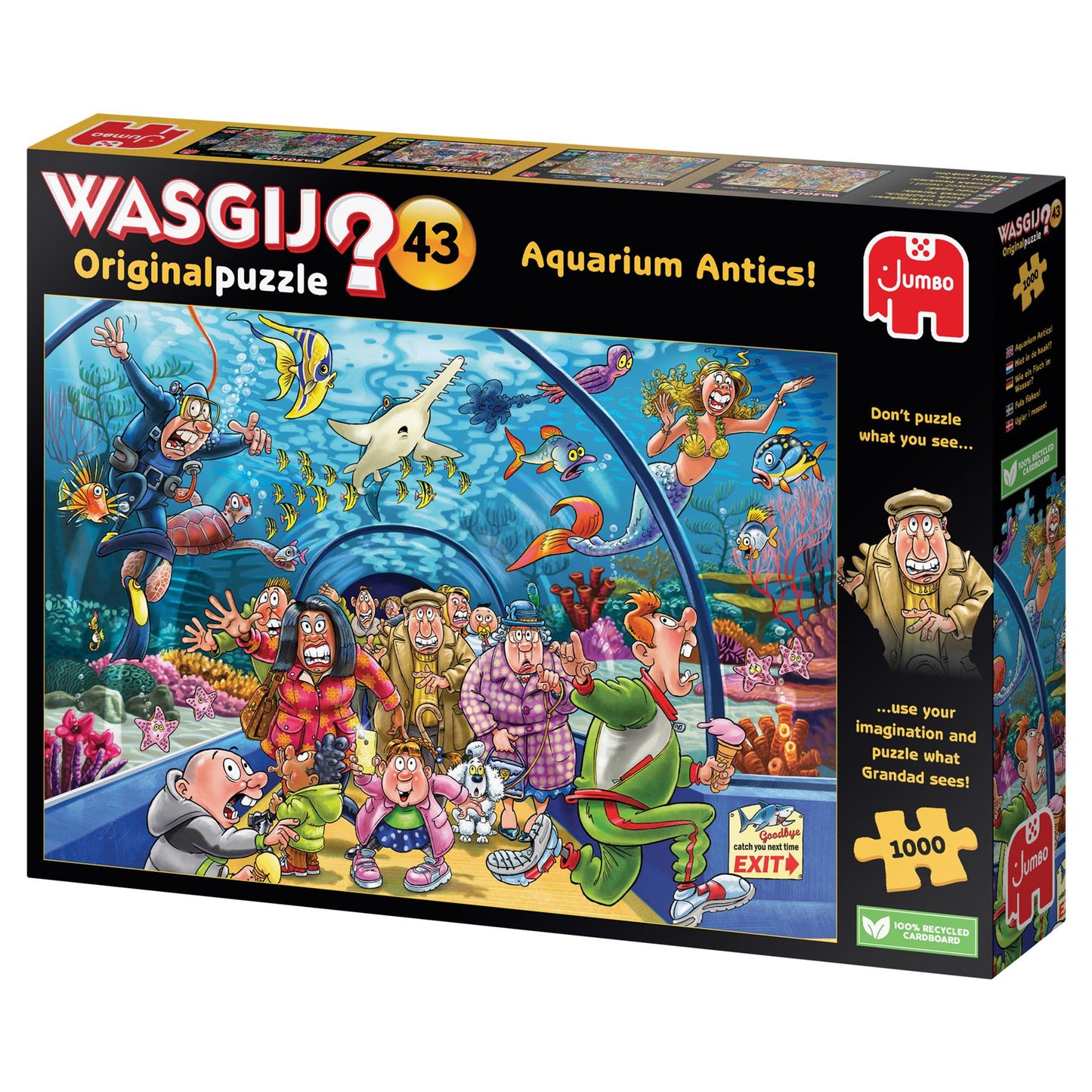 Wasgij Original 43 Aquarium Antics 1000 Piece Jigsaw Puzzle