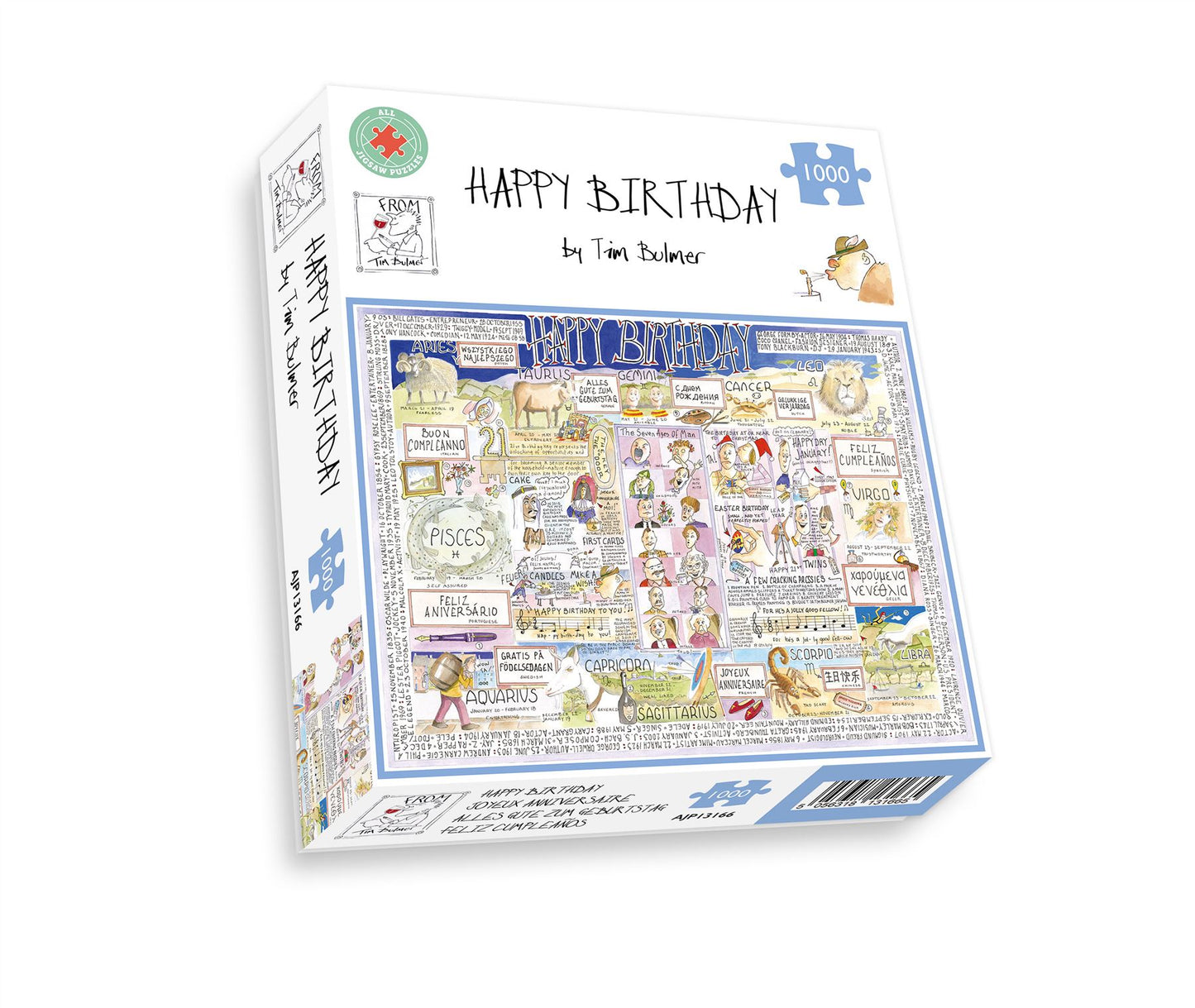 Tim Bulmer Happy Birthday 1000 Piece Jigsaw Puzzle box