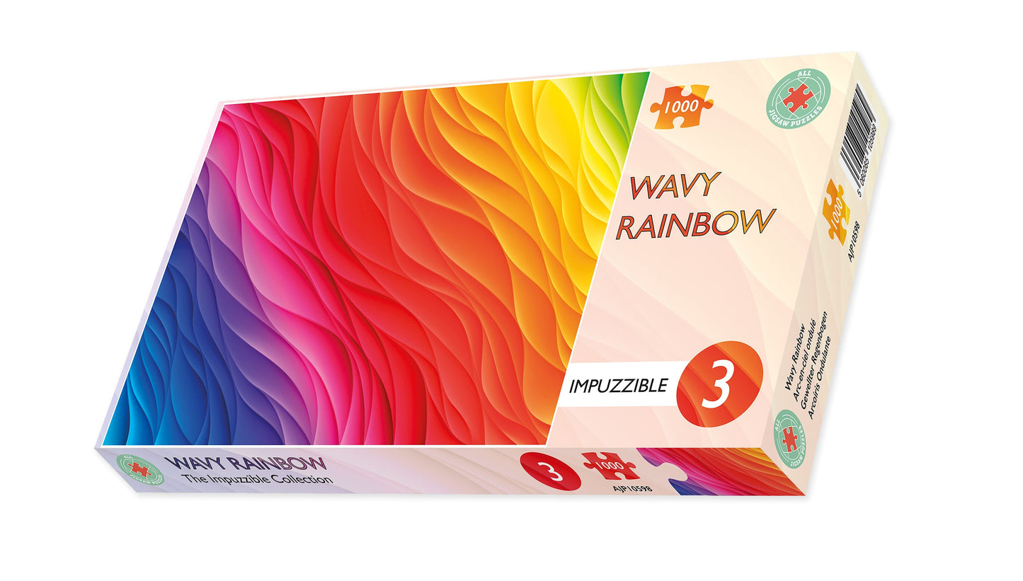 Wavy Rainbow - Impuzzible No.3 - 1000 Pieces Jigsaw Puzzle box