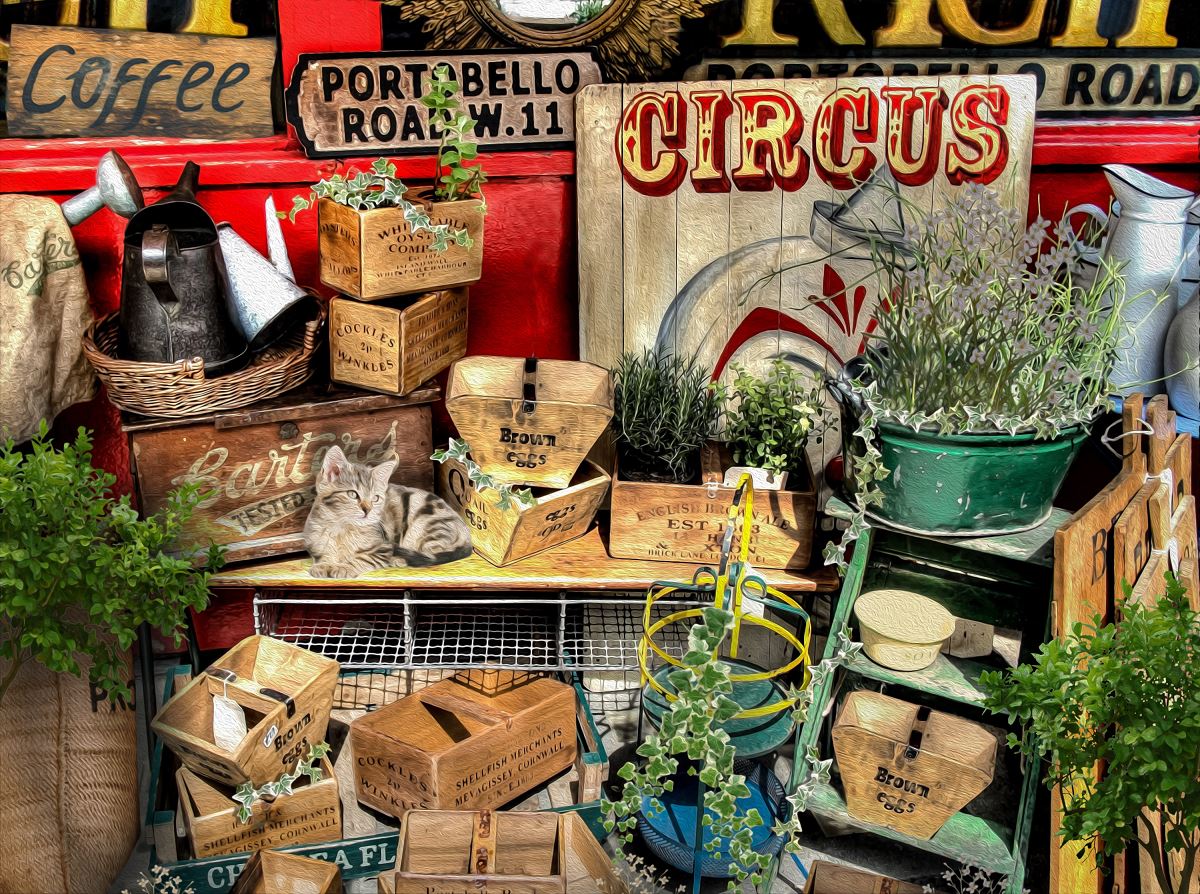 Portobello Road Market 500 Piece Jigsaw Puzzle