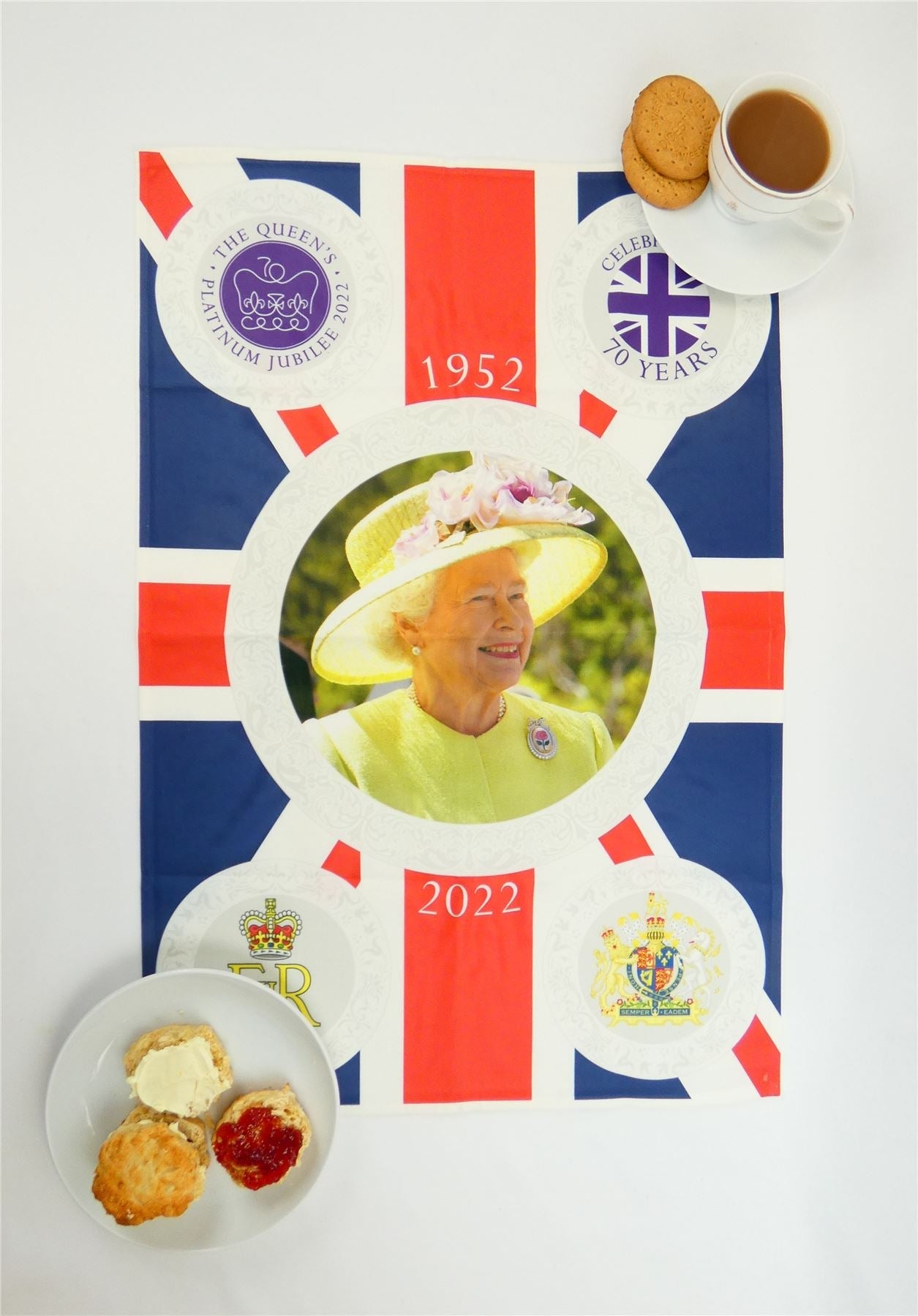 Queen's Jubilee Union Jack Wall Hanging tea