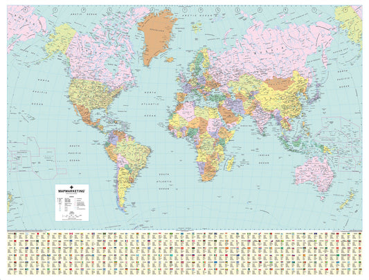 World Political Map 1000 Piece Jigsaw Puzzle