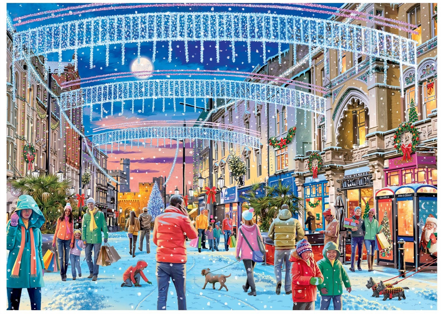 Christmas in Cardiff 1000 Piece jigsaw puzzle