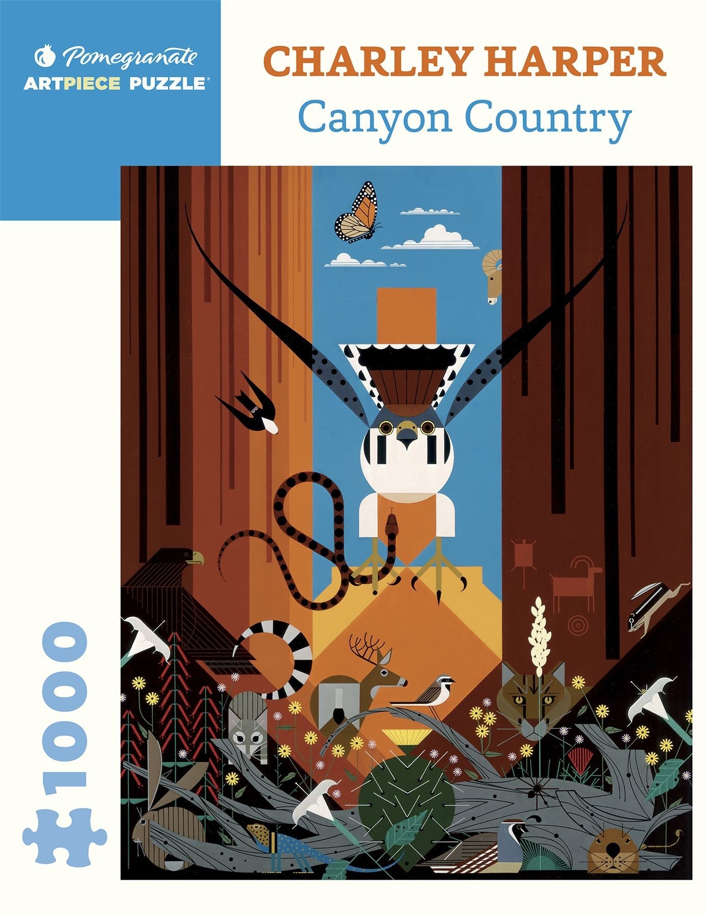 Charley Harper: Canyon Country 1000 Piece Jigsaw