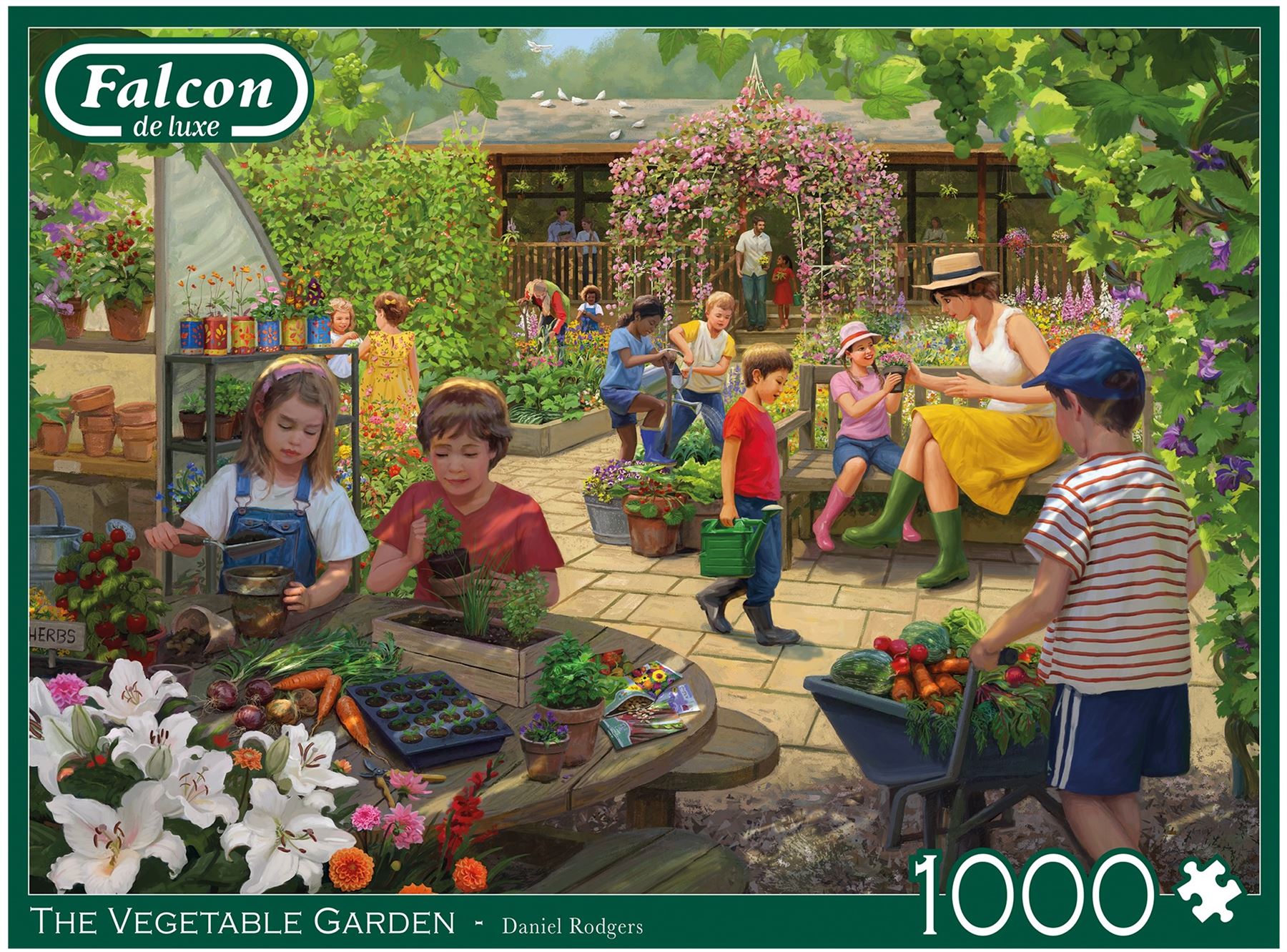 The Vegetable Garden 1000 Piece Jigsaw Puzzle box