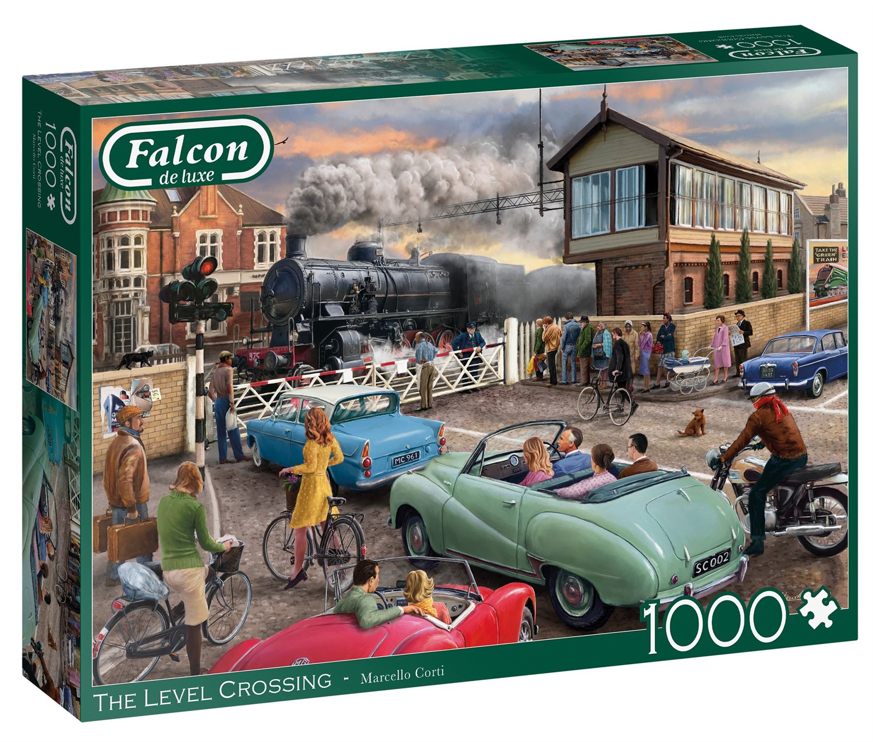 The Level Crossing 1000 Piece Jigsaw Puzzle box 1