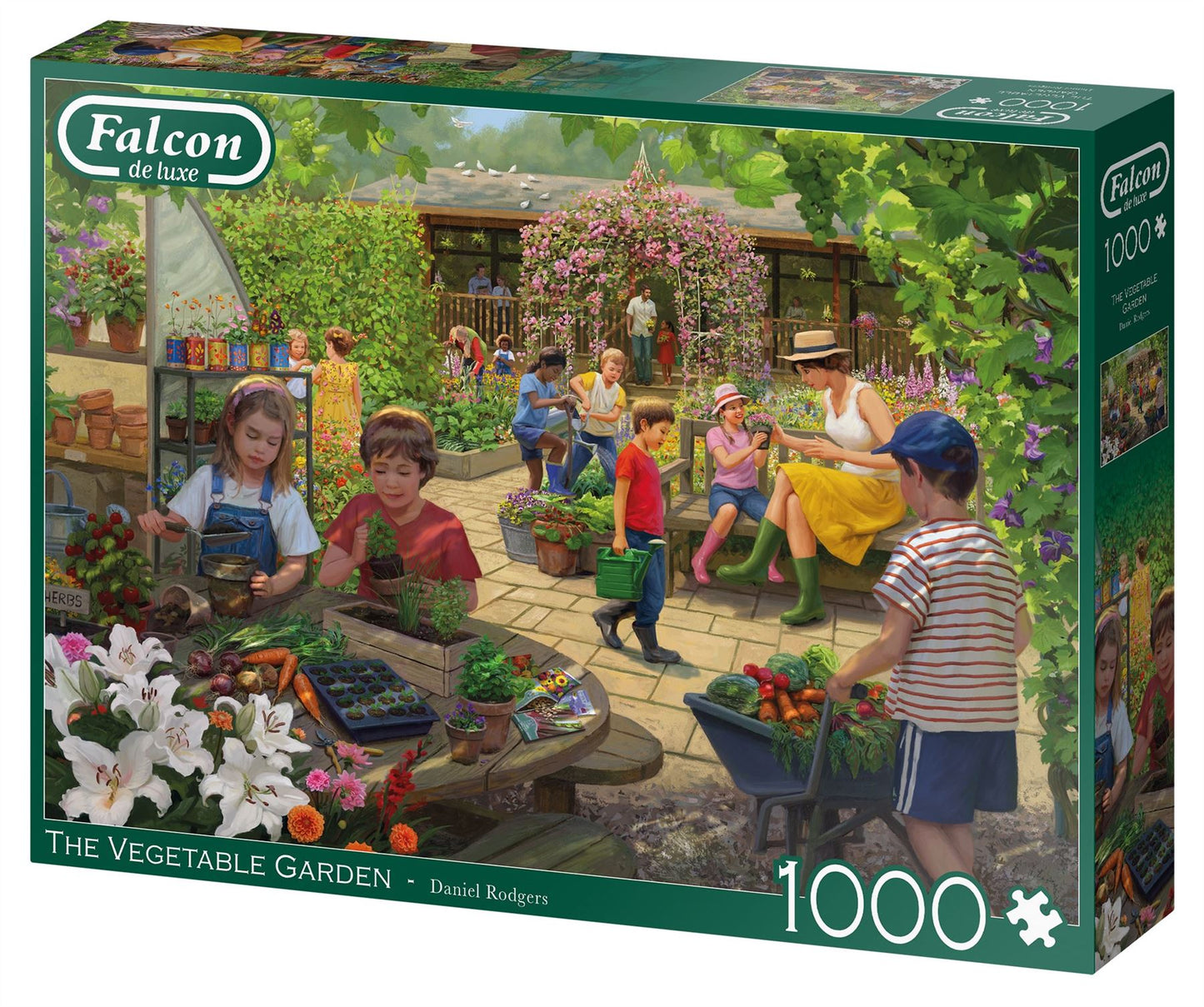 The Vegetable Garden 1000 Piece Jigsaw Puzzle box 1