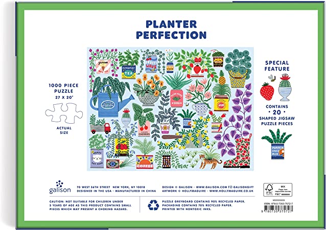 Planter Perfection 1000 Piece Jigsaw Puzzle with Shaped Pieces