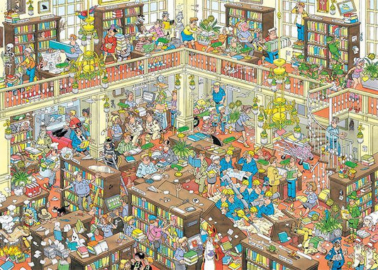 The Library - Jan van Haasteren 1000 Piece Jigsaw Puzzle