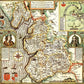 Lancashire Historical Map 1000 Piece Jigsaw Puzzle (1610)