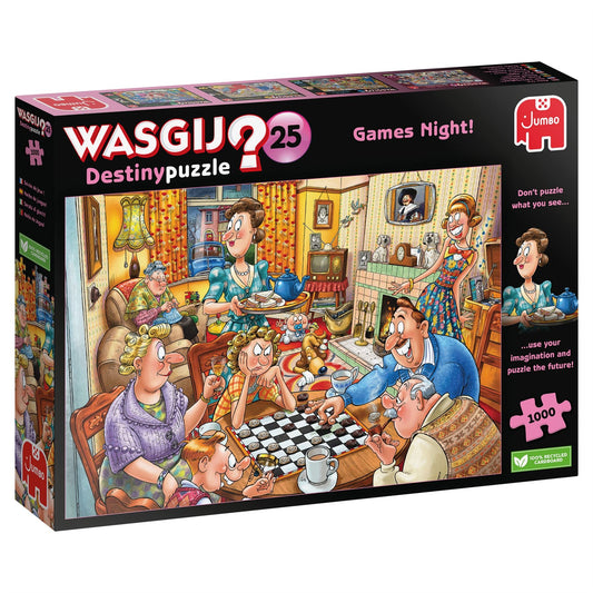 Wasgij Destiny 25 Games Night! 1000 Piece Jigsaw Puzzle