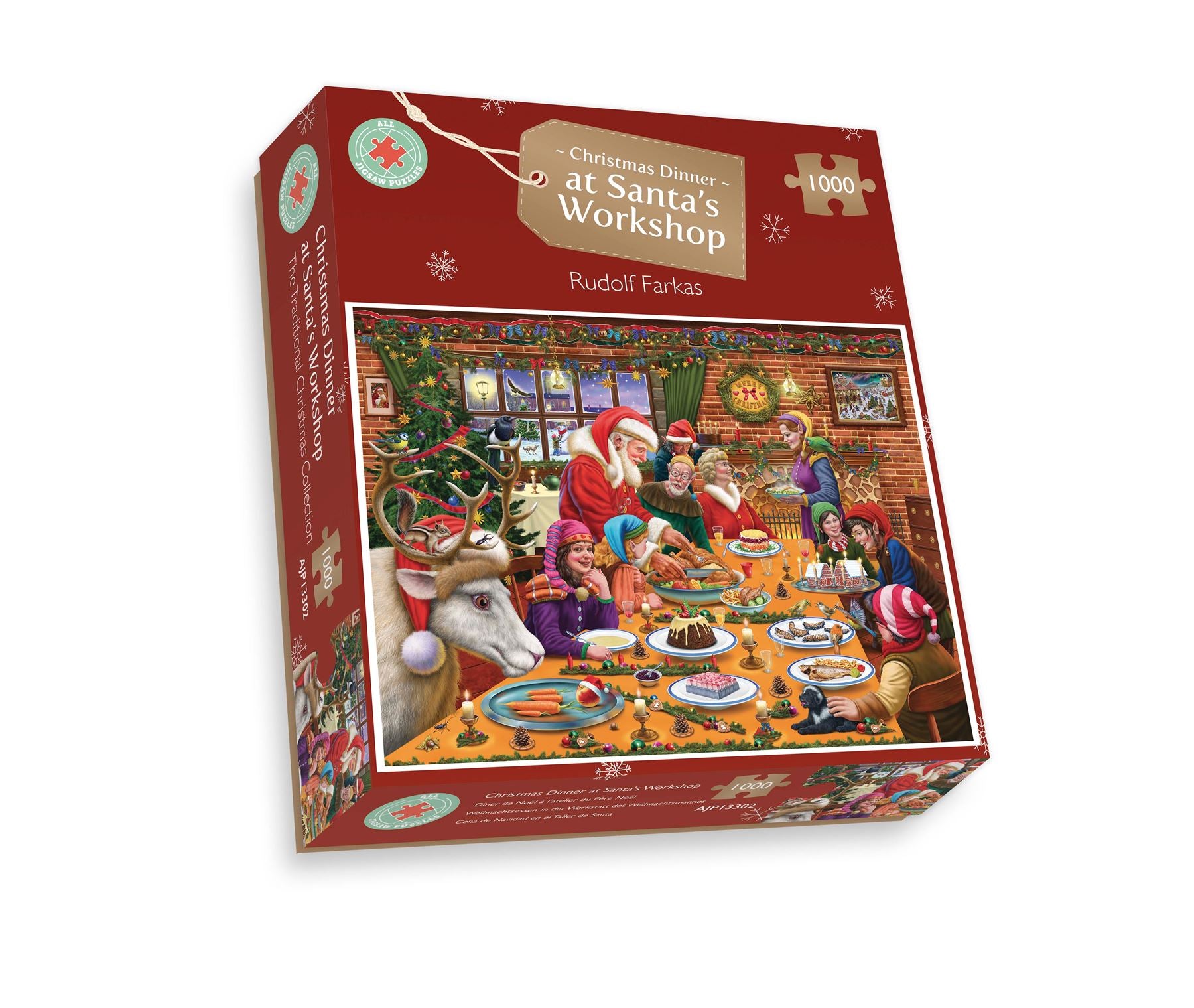 Christmas Dinner at Santa's Workshop - 1000 Piece Jigsaw Puzzles