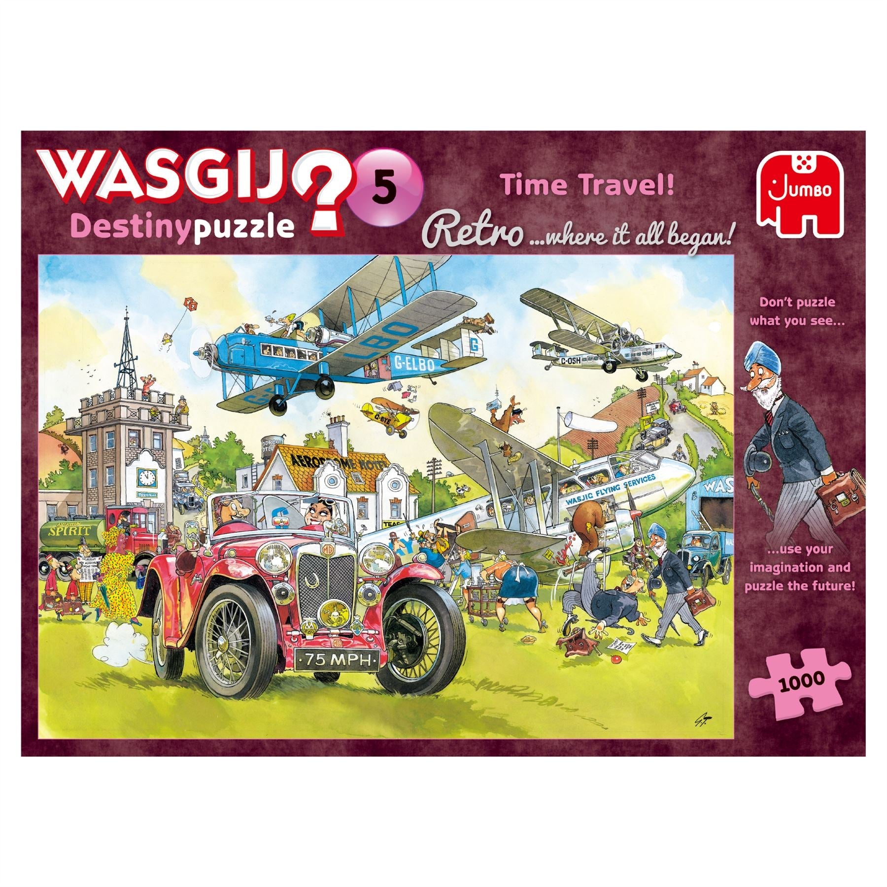 Wasgij Retro 5 Time Travel! 1000 Piece Jigsaw Puzzle 1
