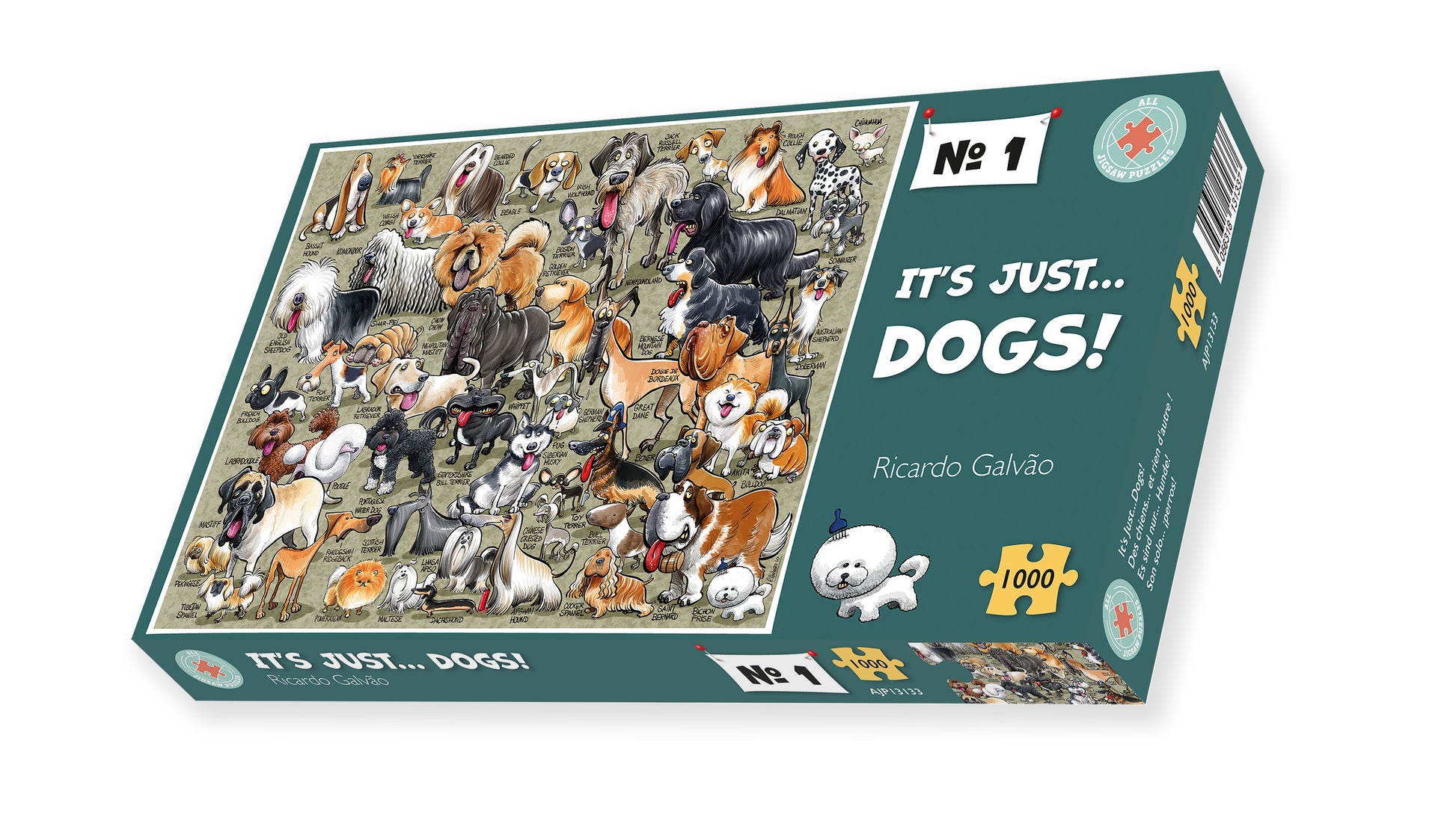 It's Just Dogs! 1000 Piece Jigsaw Puzzle