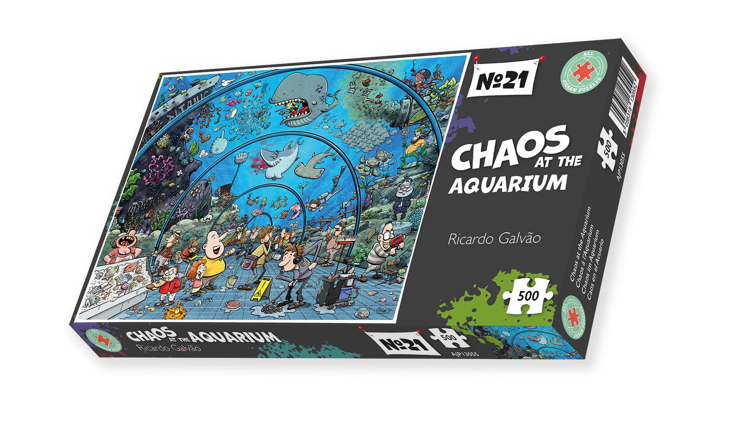 Chaos at the Aquarium 500 Piece Jigsaw Puzzle - Chaos no. 21