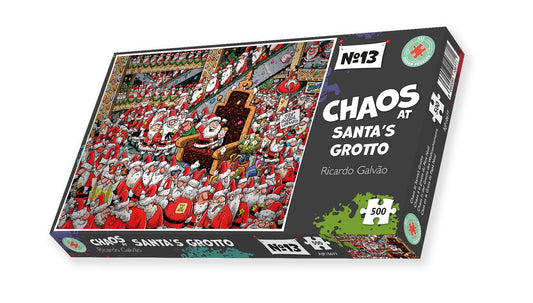 Chaos at Santa's Grotto - No. 14 500XL Christmas jigsaw puzzle