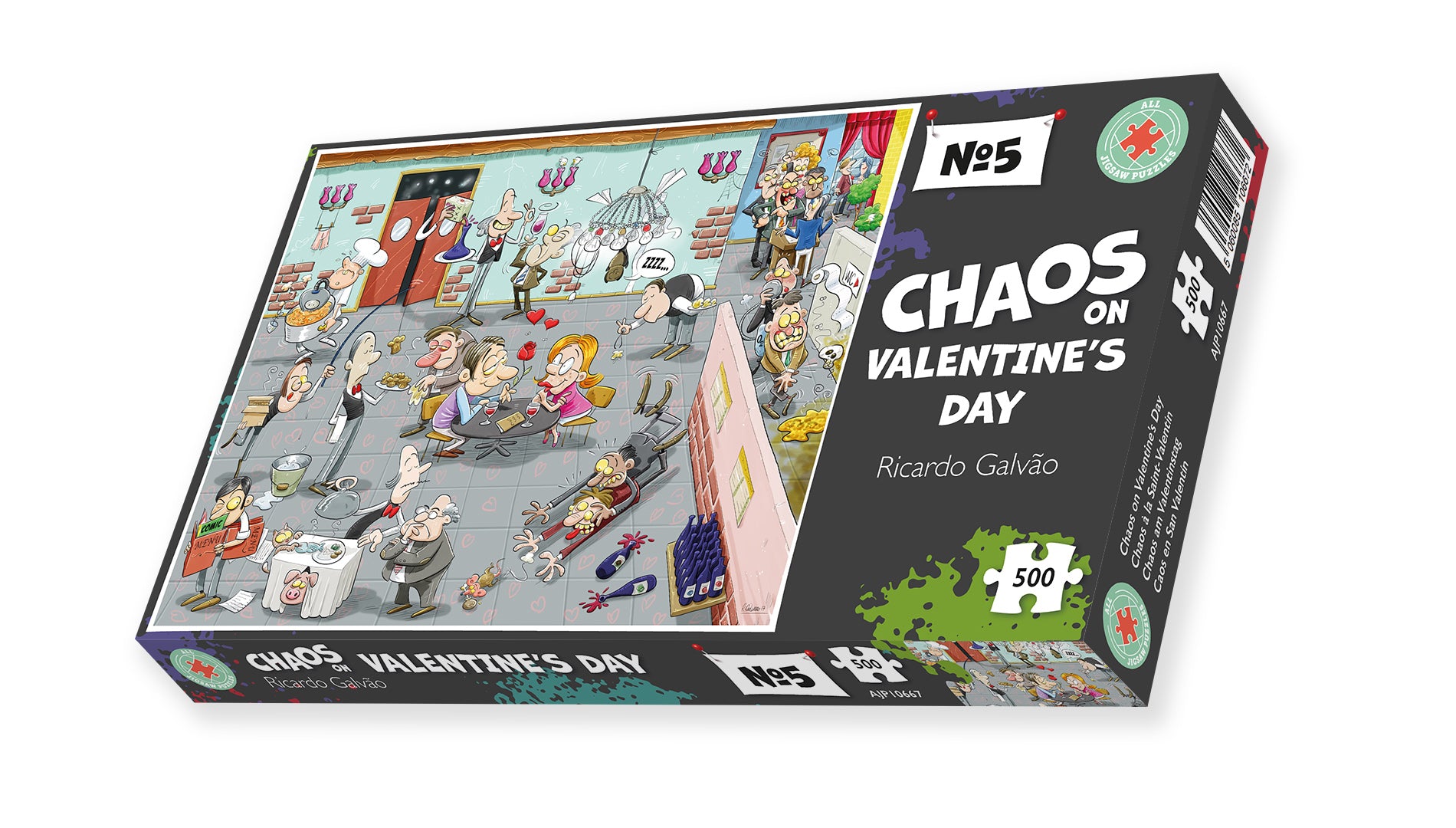 Chaos on Valentine's Day - No.5 500 Piece Jigsaw Puzzle