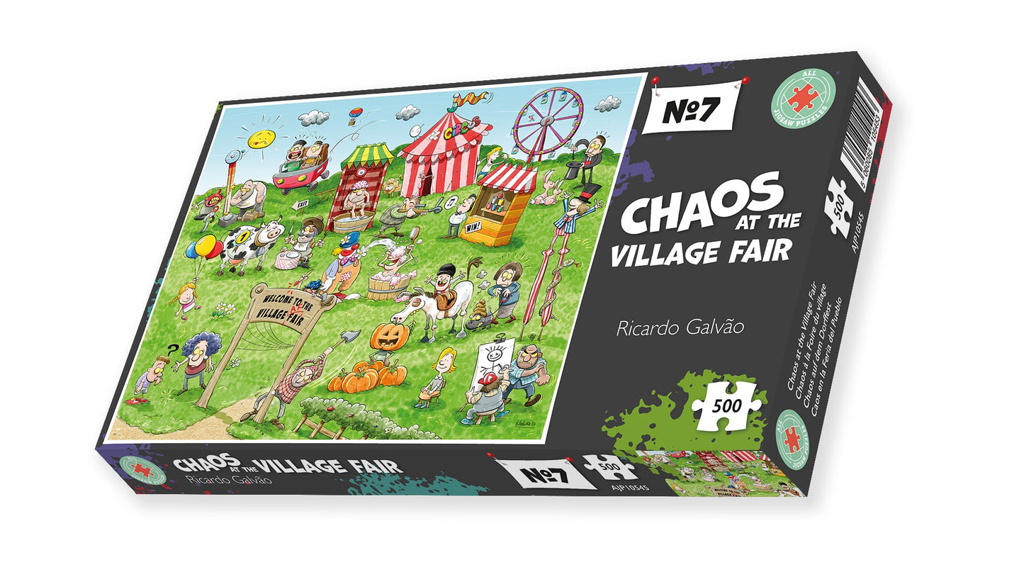 Chaos at the Village Fair - No.7 500 Piece Jigsaw Puzzles