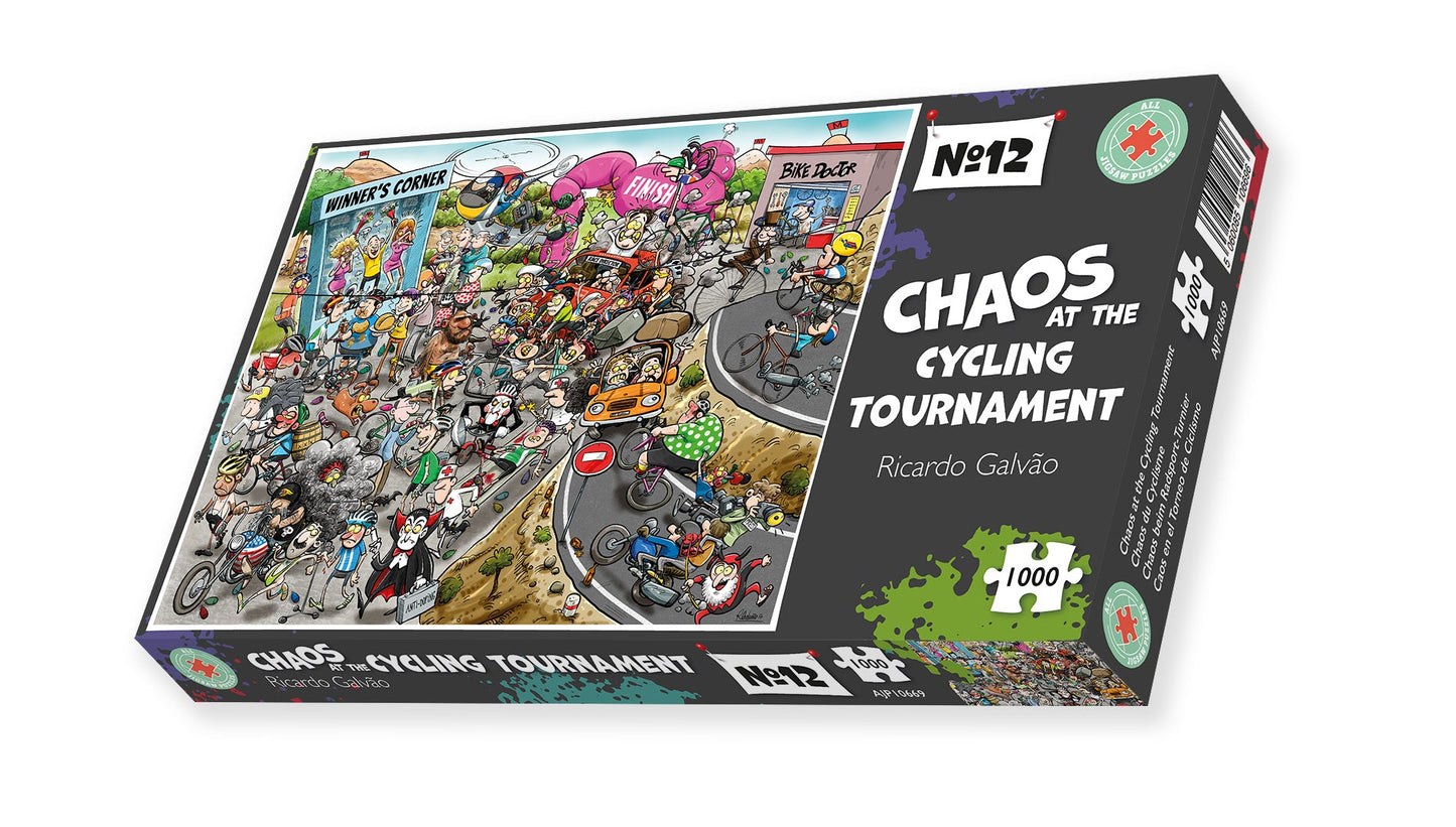 Chaos at the Cycling Tournament - No.12 1000  Piece Jigsaw Puzzle