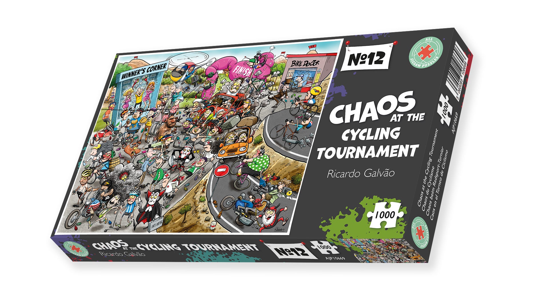 Chaos at the Cycling Tournament - No.12 1000  Piece Jigsaw Puzzle