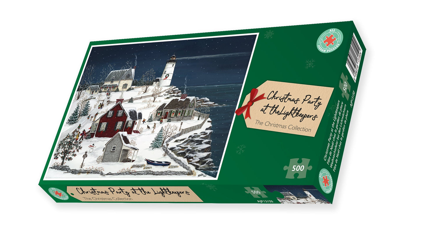 Christmas Party at the Lightkeepers 500 Piece Jigsaw Puzzle