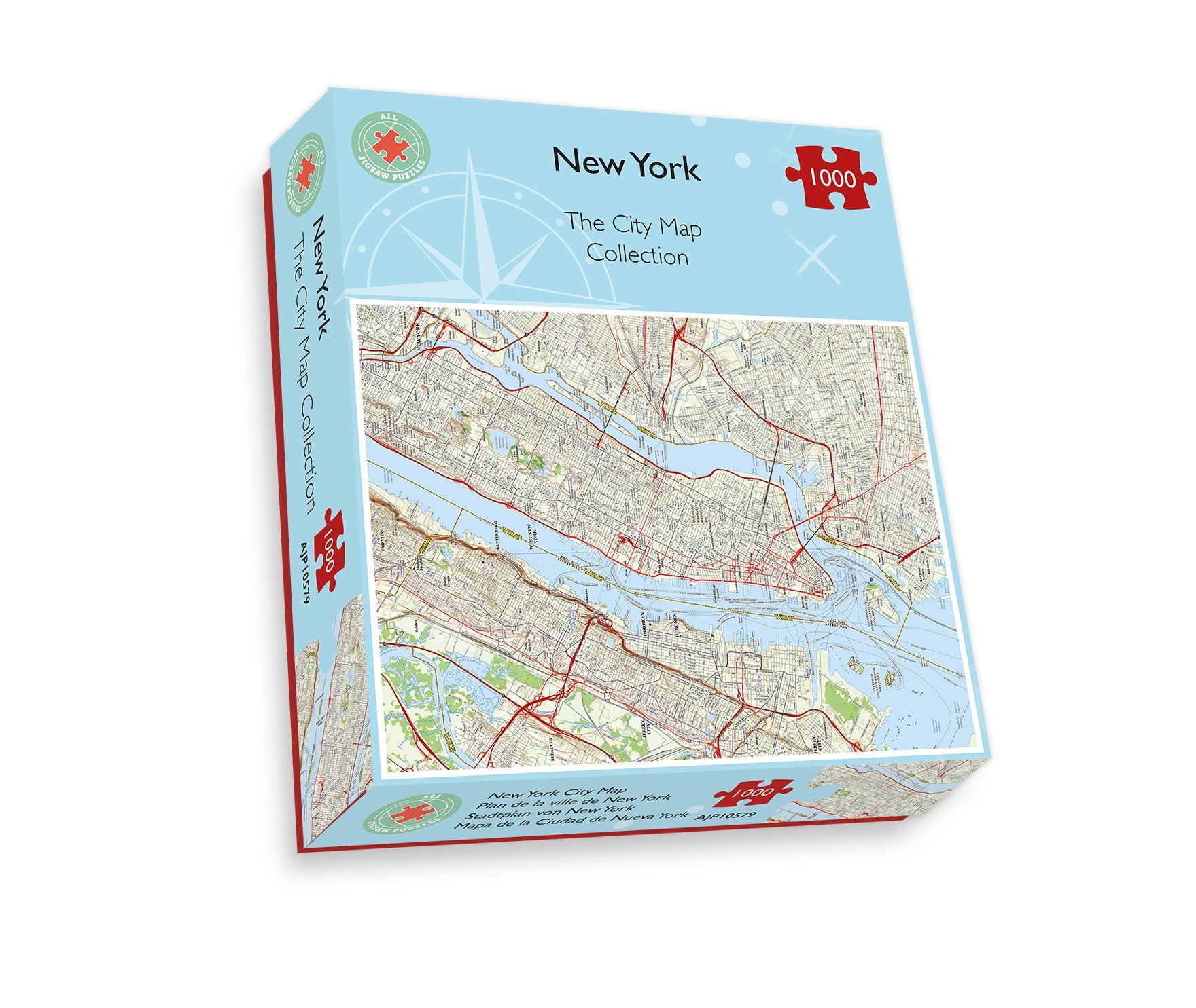 New York City Map 1000 Piece Jigsaw Puzzle box