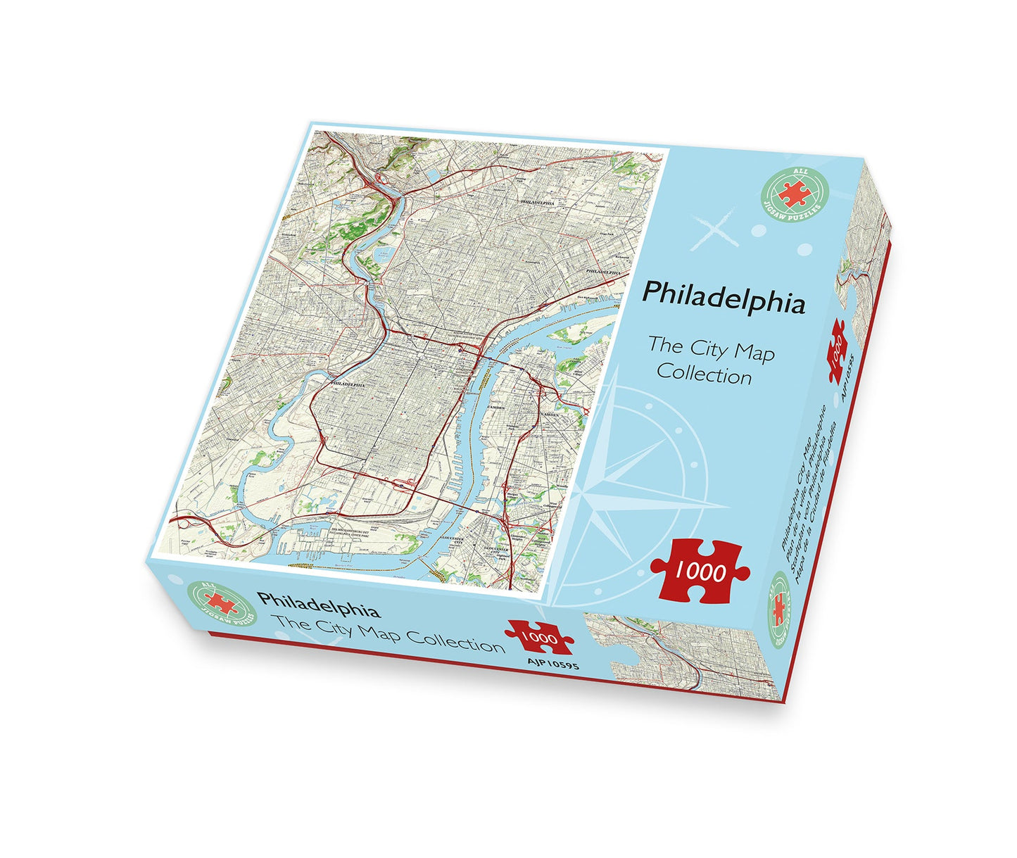 Philadelphia City Map 1000 Piece Jigsaw Puzzle box