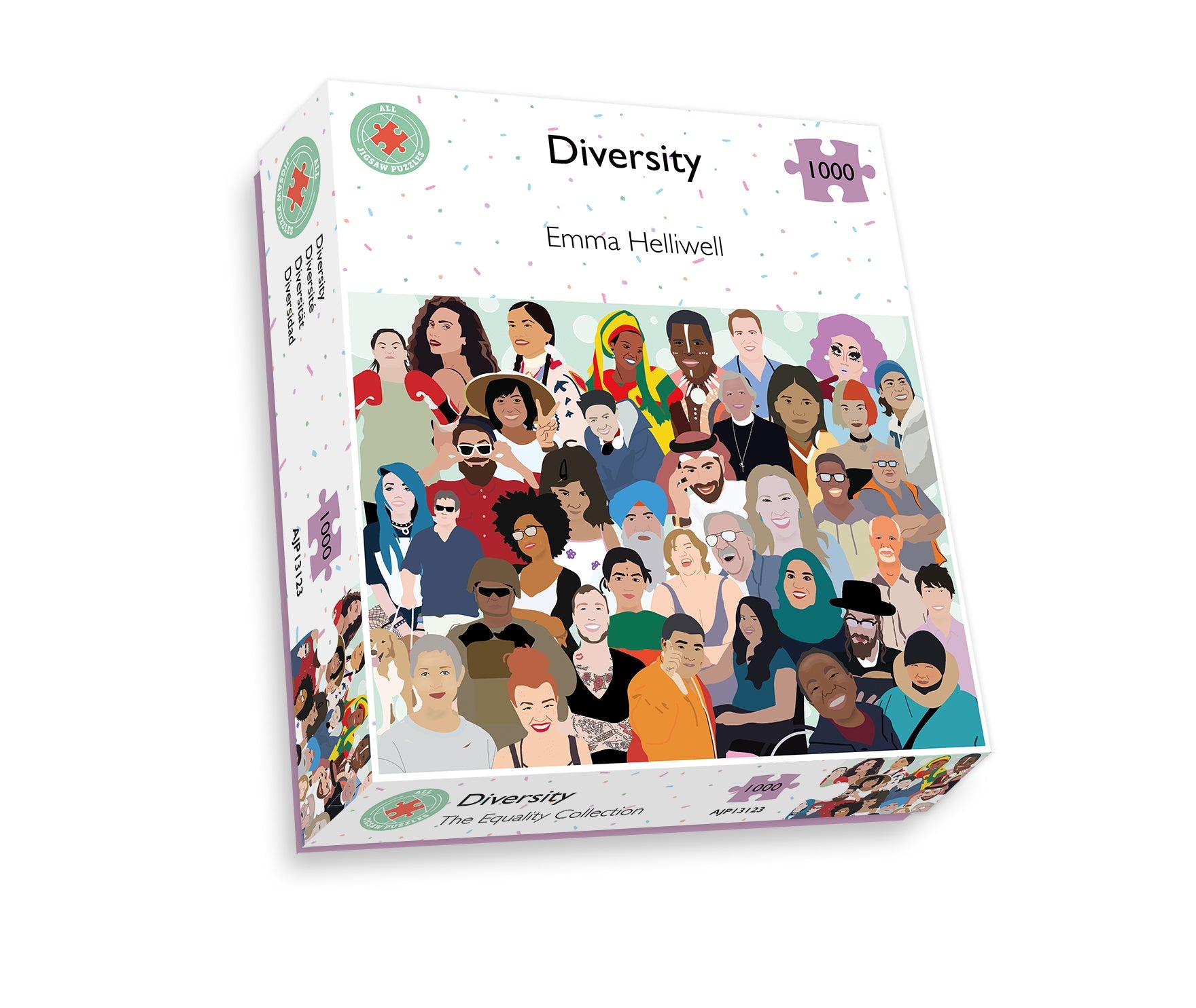 Diversity jigsaw 500 or 1000 Piece Jigsaw Puzzle box