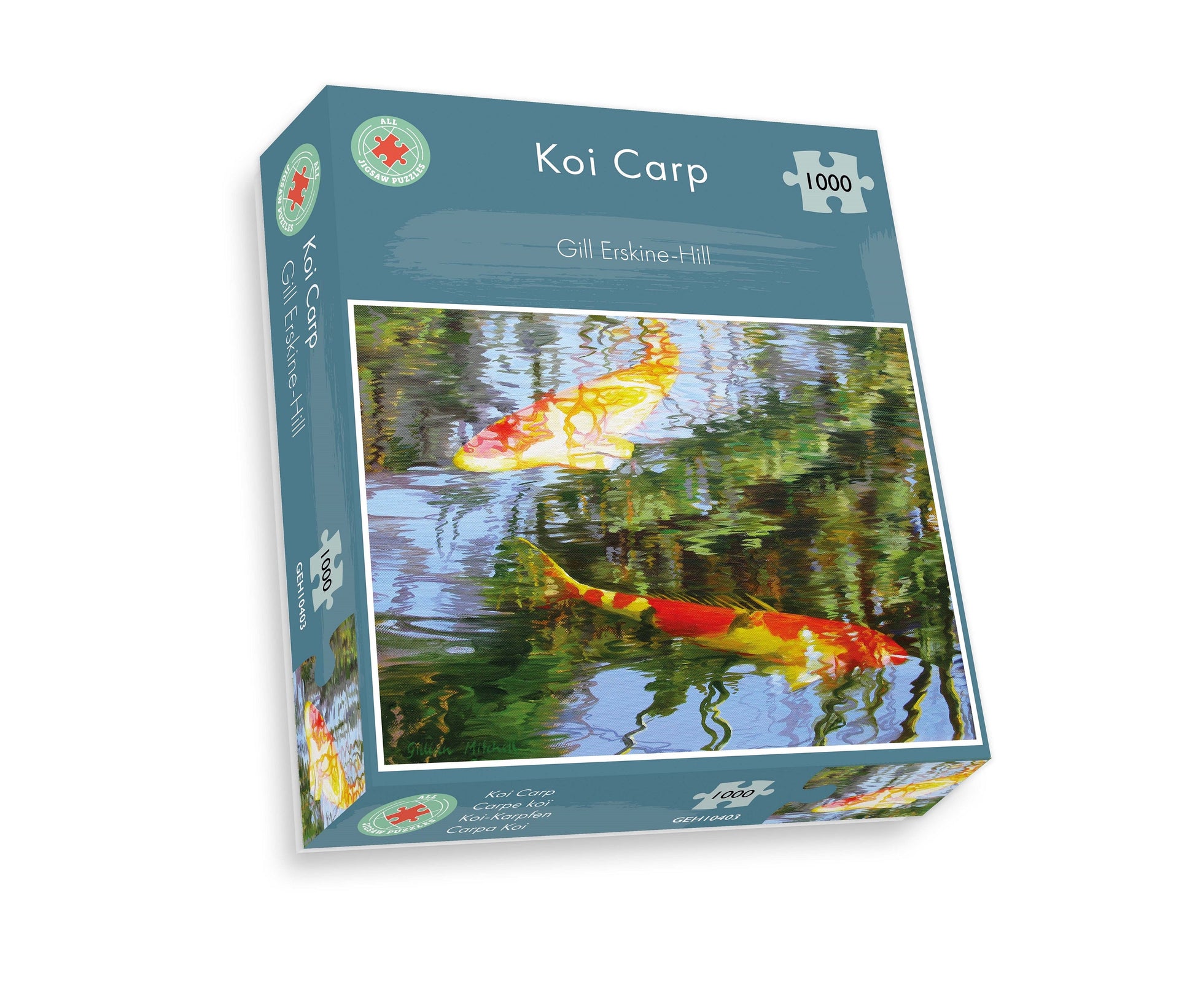 Koi Carp - 1000 Piece Jigsaw Puzzle box