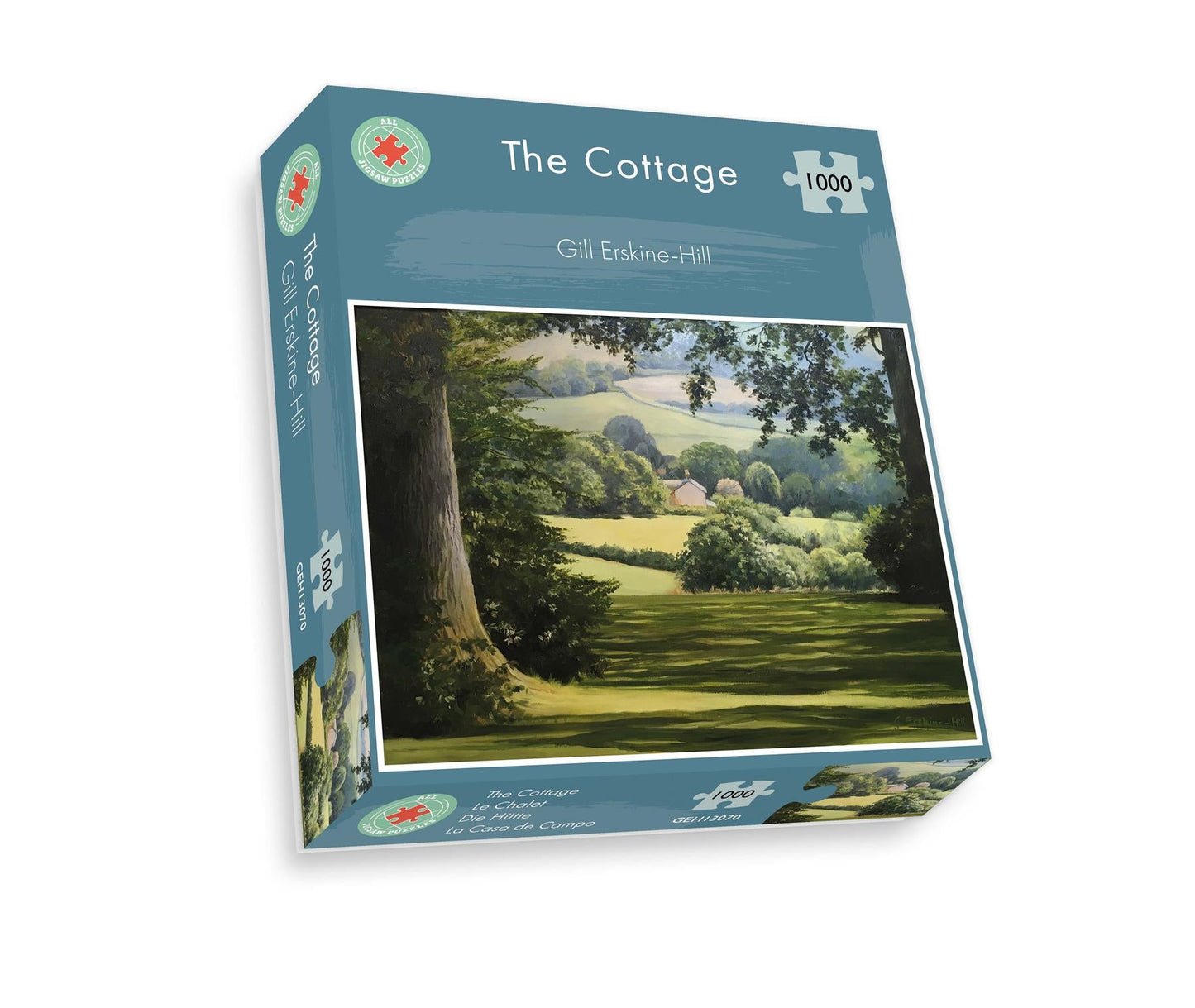 The Cottage - Gill Erskine Hill 1000 Piece Jigsaw Puzzle box