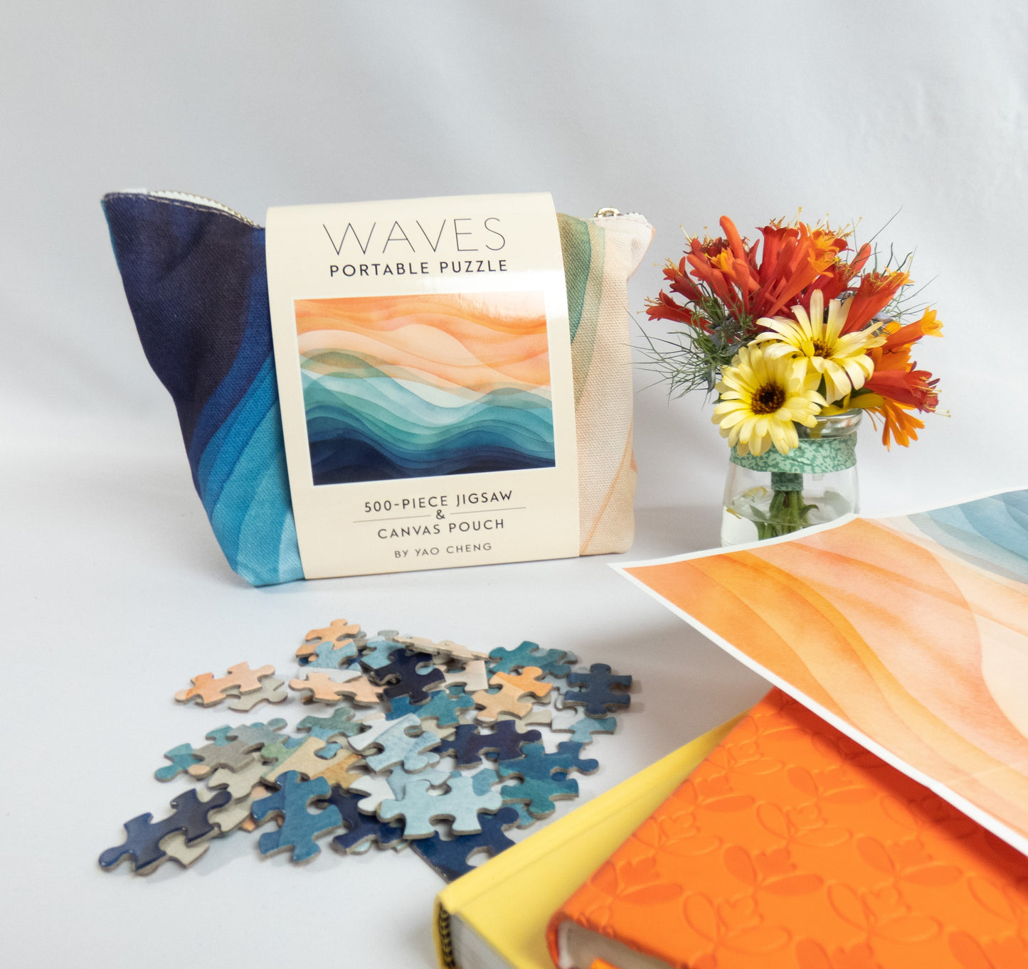 Waves 500 Piece Portable Jigsaw Puzzle