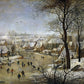 Winter Landscape with a Bird Trap - Pieter Brueghel The Younger 1000 Piece Jigsaw Puzzle