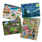 AJP Puzllers' 4 x 1000 Piece Jigsaw Puzzle Set